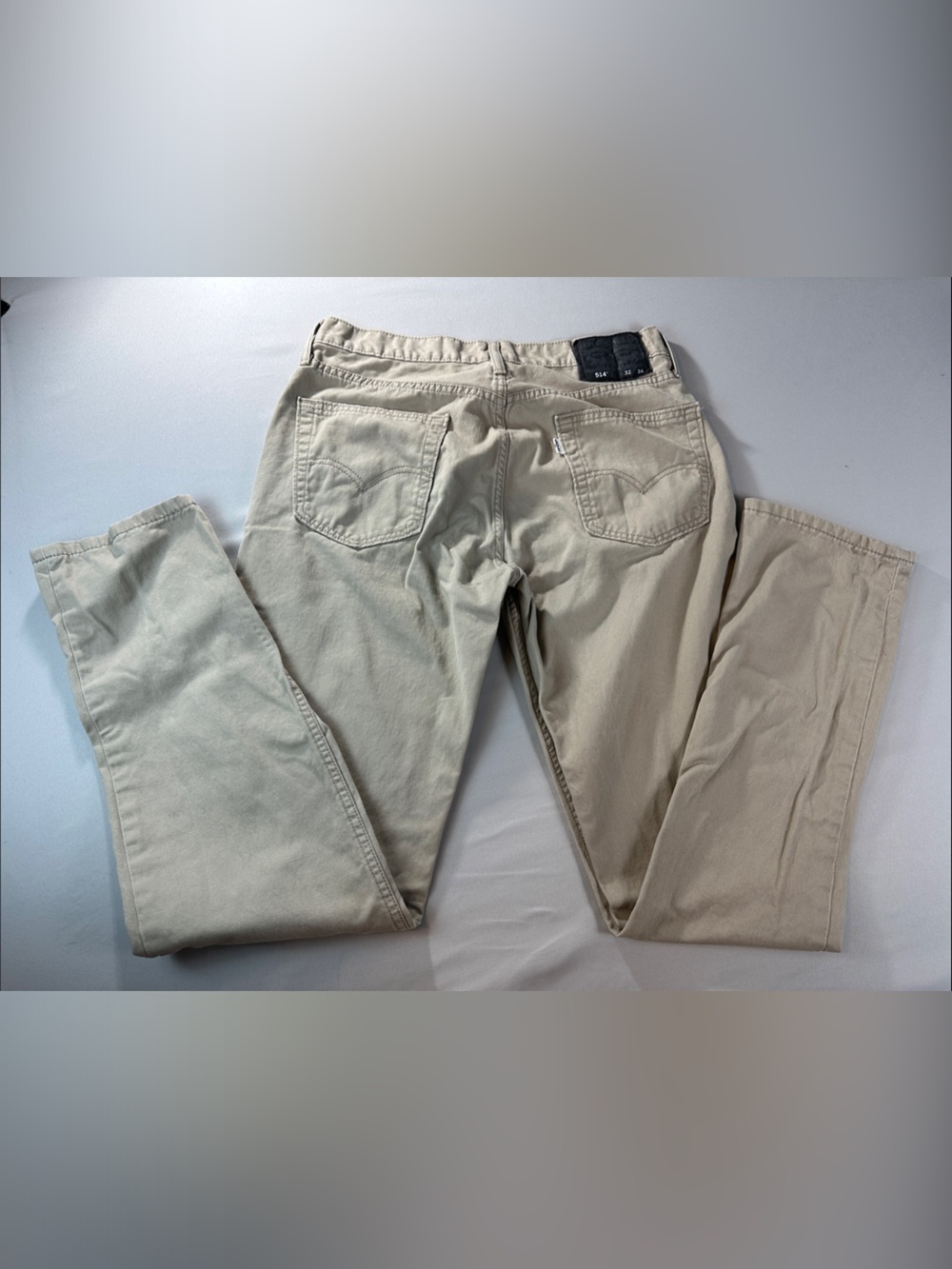 Levi's Mens Dress Pants 32 32x33 Beige Khaki Cotton Chino Pants
